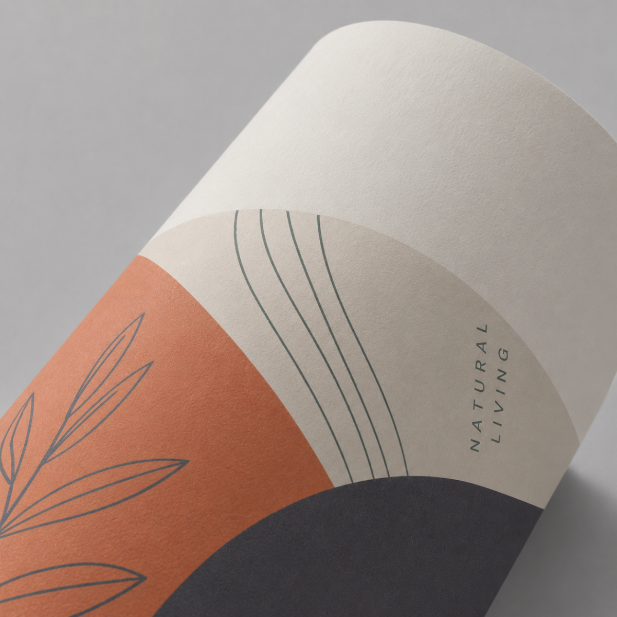 60 lb. Uncoated text paper stock texture with smooth non-reflective matte finish