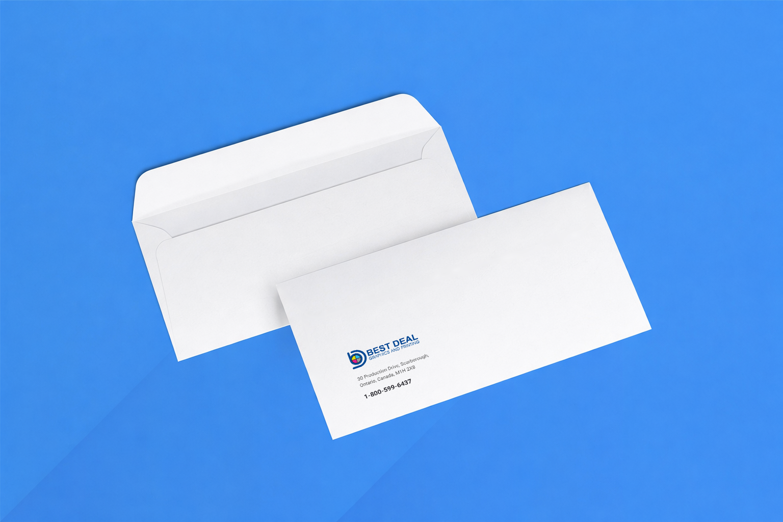 Reseller pack of wholesale envelopes with full-color logo print | BDPrint